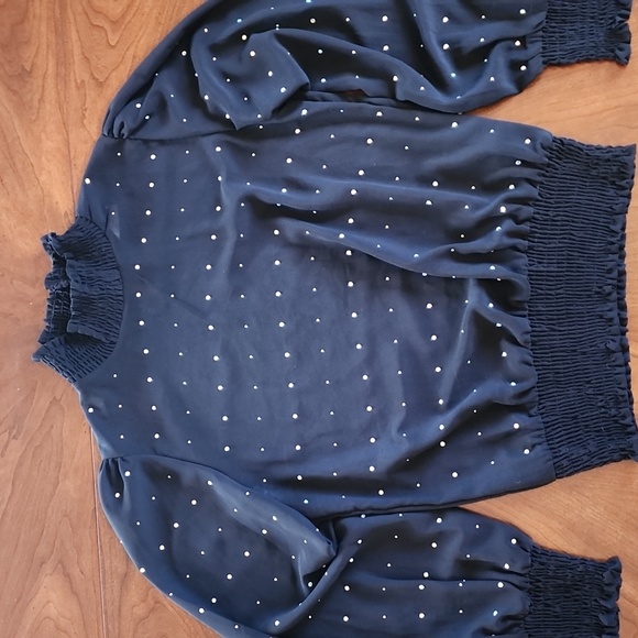 Sheer Rhinestone high neck top - Picture 3 of 11